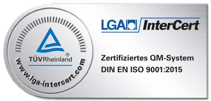 DIN EN ISO 9001 (TÜV Rheinland)