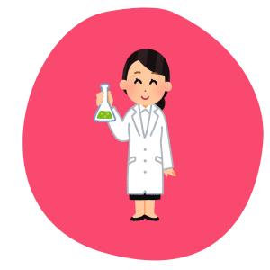 Wissenschaftlerin mit Reagenzglas